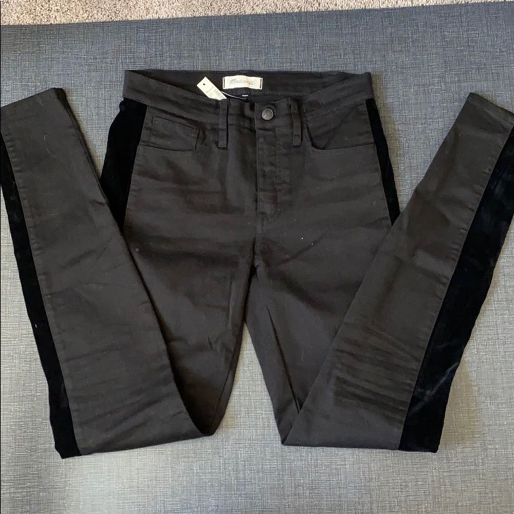 NWT Madewell High Skinny Black Skinny SZ 28 TALL